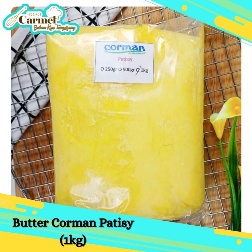 

Butter Corman Patisy 1kg - Butter Blend Mentega Wangi Enak