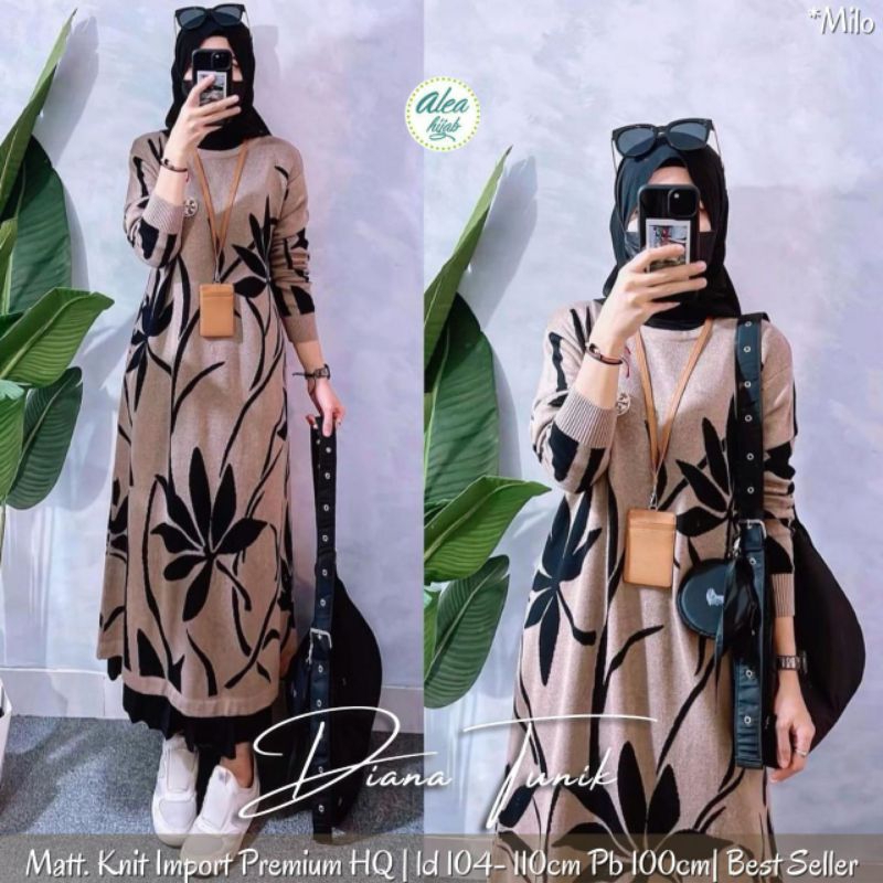 long tunik rajut import