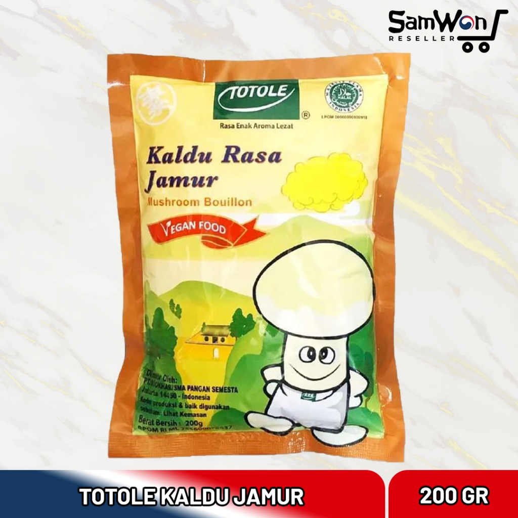 

TOTOLE Kaldu Jamur 200gr - Penyedap Rasa Mushroom Alami Kemasan 200 GRAM
