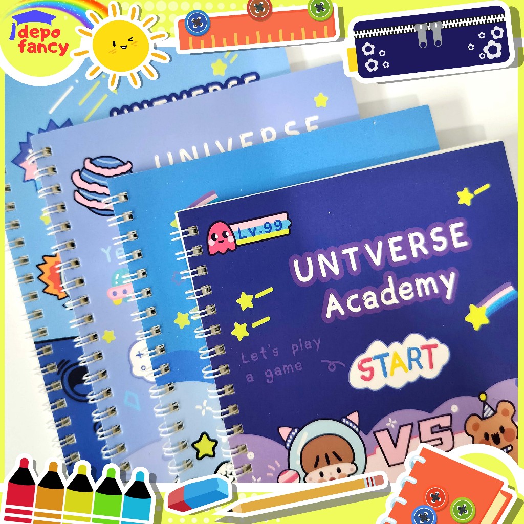 

[DAPAT 4 BUAH MURAH MERIAH!!!] Buku Spiral A5 WZ-6525-22 / Buku Tulis / Book Spiral
