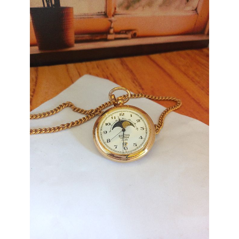 jj03027 jam kantong moonphase alba succes vintage V338-0010