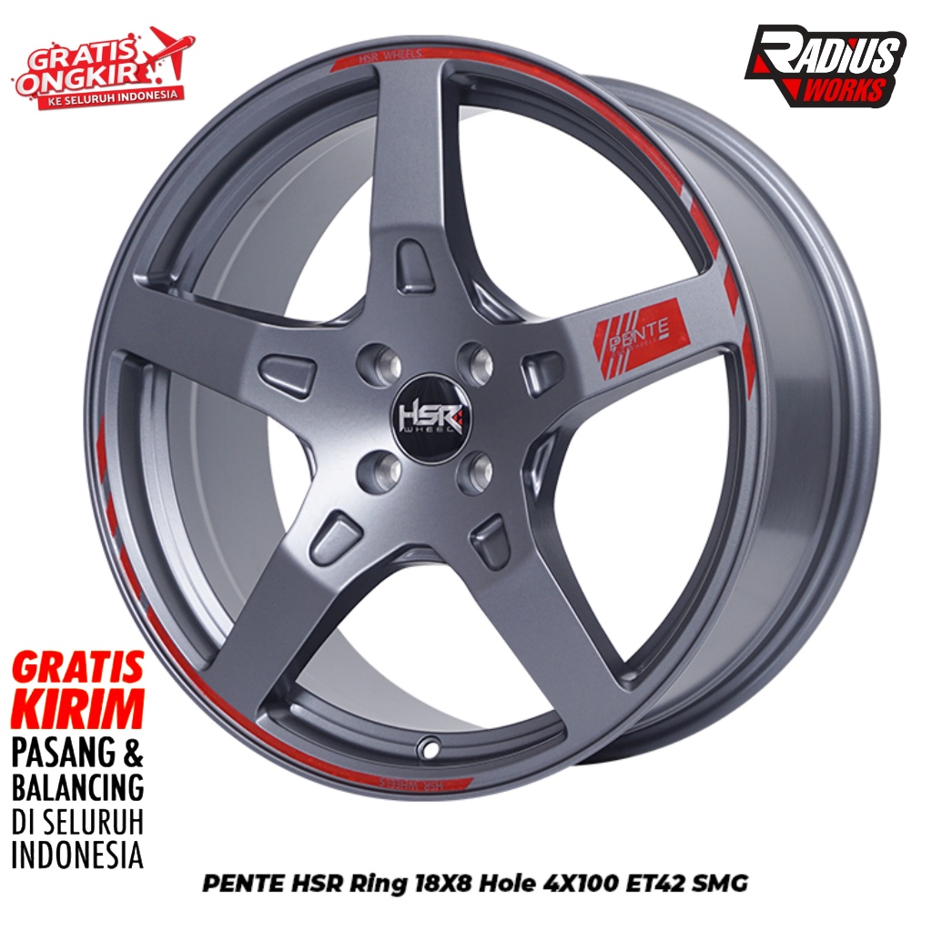 promo Velg mobil R18 hsr pente pcd 4x100 Rocky raize galant vios dll