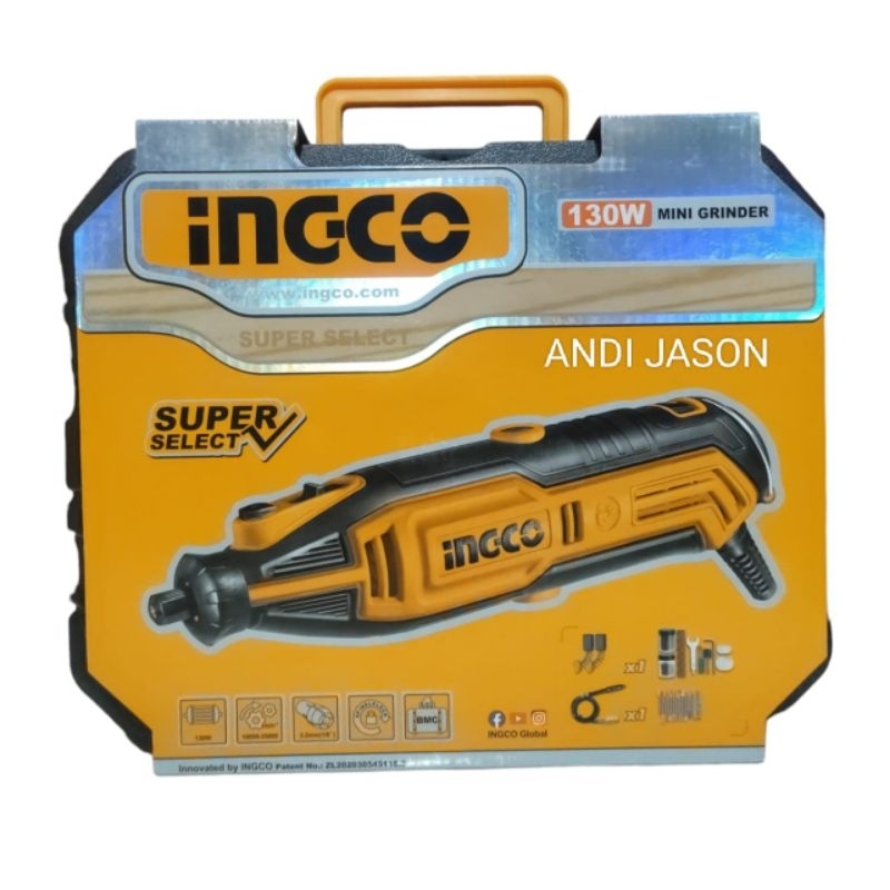 DIE GRINDER INGCO MG13328 130 WATT 3MM  GRENDA BOTOL 110 PCS