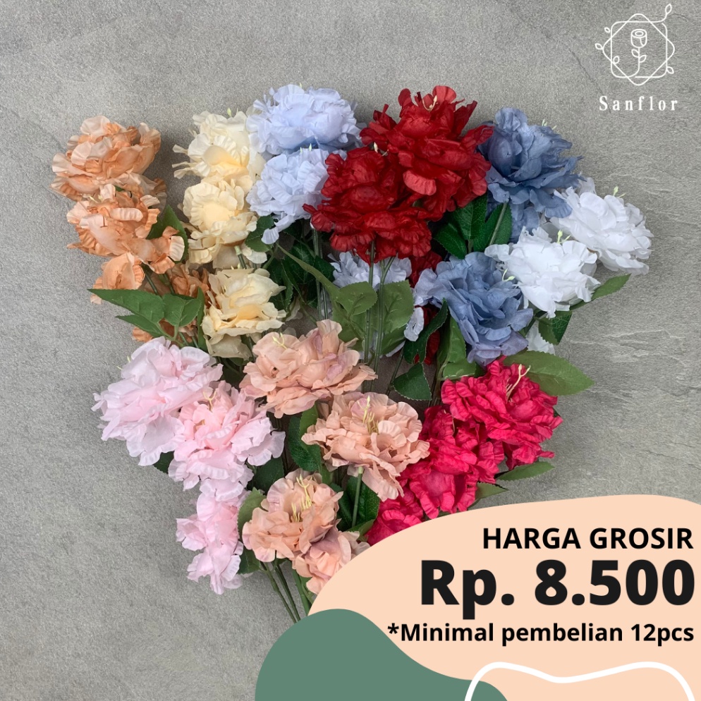 Terupdte SNOW PEONY K3 BUNGA ARTIFICIAL TANAMAN HIAS PLASTIK HIASAN PELAMINAN DEKORASI PERNIKAHAN Im