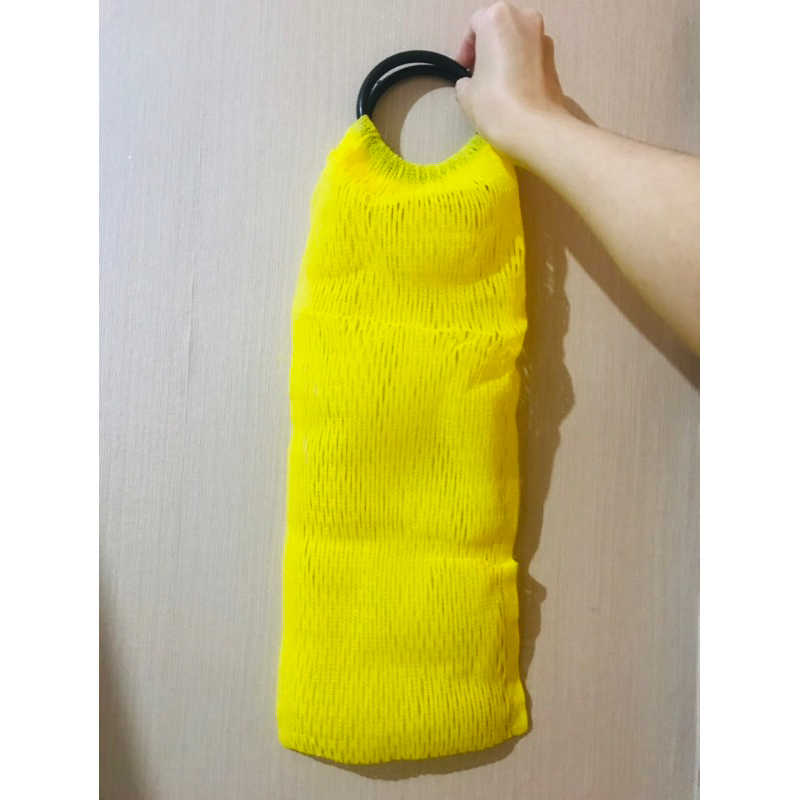 Tas Jaring Gelang Buah Apel, Tas Senar Kuning