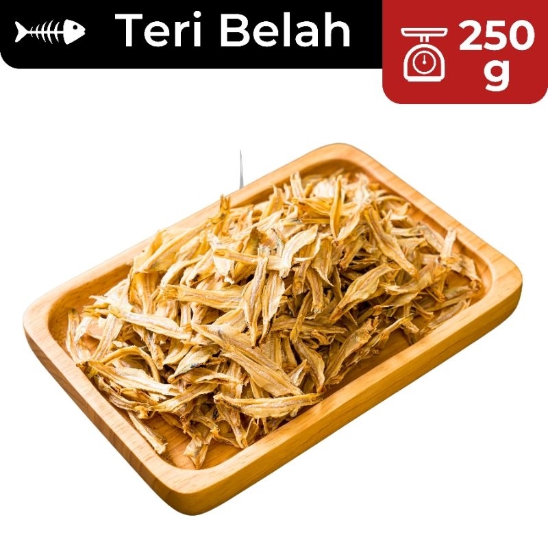 

250g Teri Belah SUPER / Jengki Belah / Teri Jengki Belah / Ikan Asin Murah / Teri Cue Belah / Ikan Asin Enak