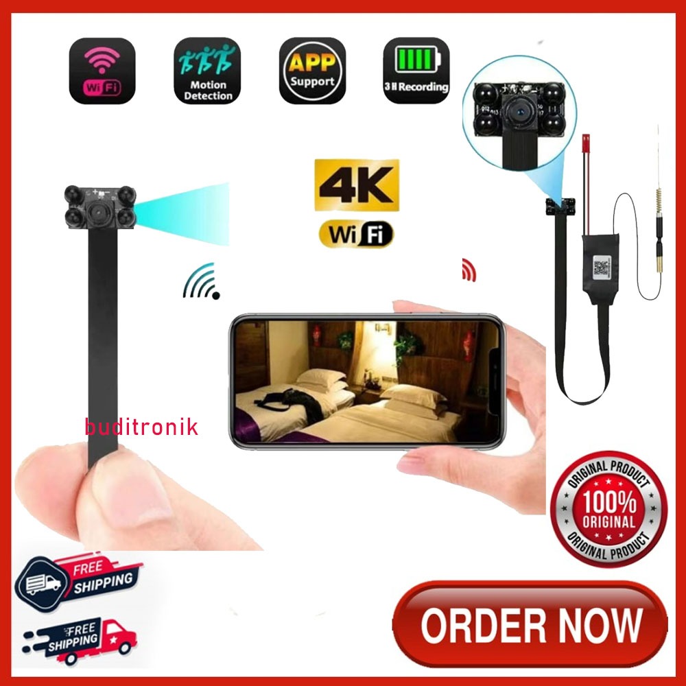 IP Camera Wireless Wifi Module / Ip 1080 Hidden Spy Camera Modul Video 4K