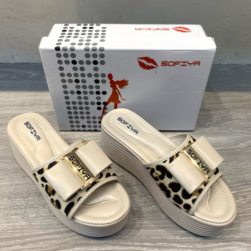 Sofiya - Sandal Wedges Wanita | 7988-13 - Aprikot