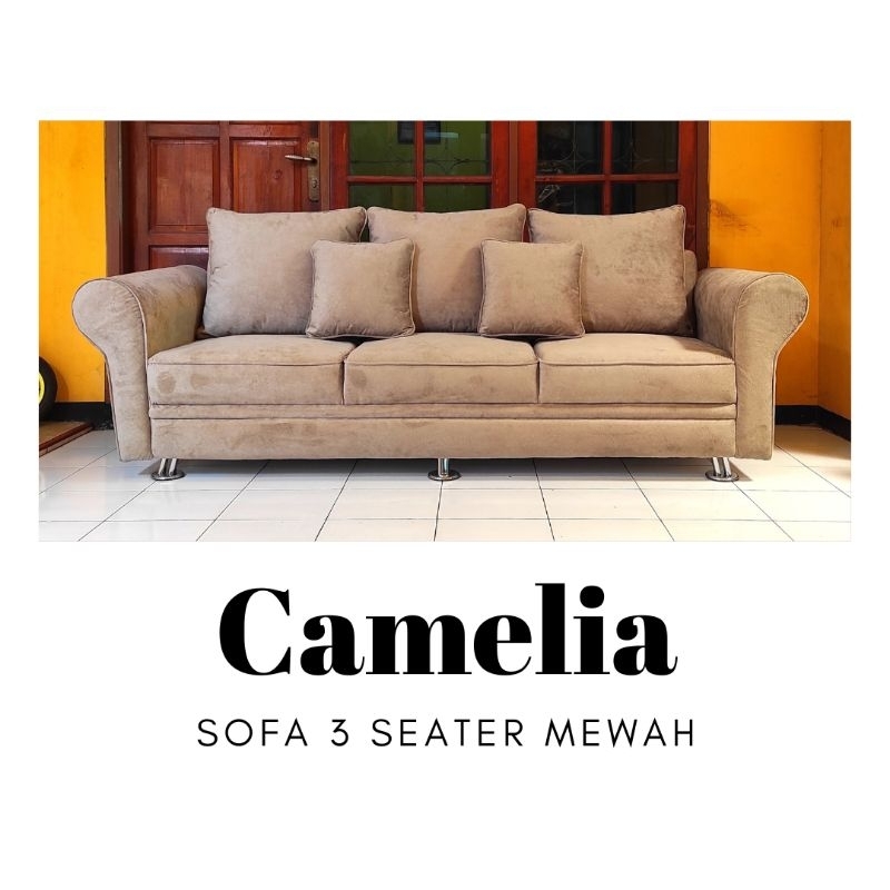 Sofa 3+1 Seater Camelia Sofa Minimalis Mewah Gratis Ongkir Purwakarta Subang Karawang