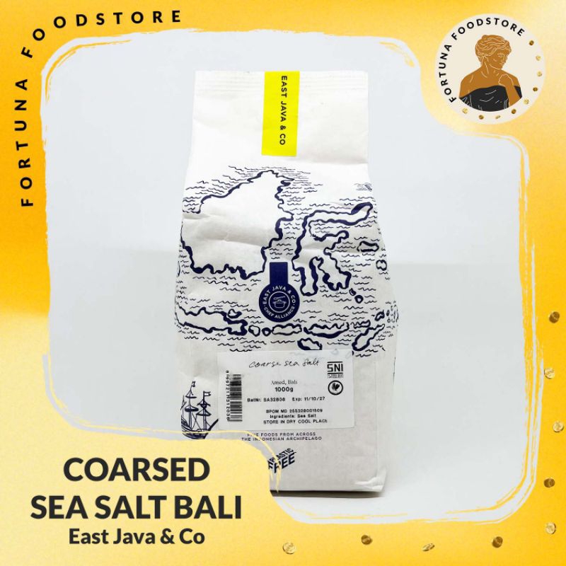 

East Java & Co Coarsed Sea Salt Bali Garam Laut Kasar Bali 1kg