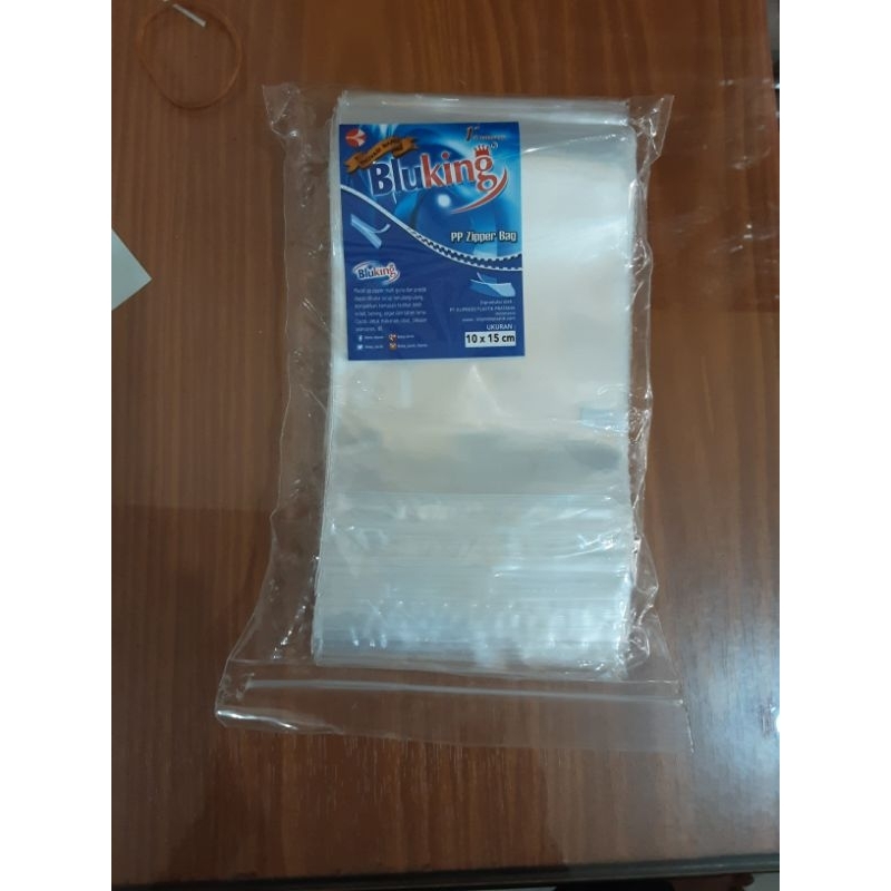 PP ZIPPER BAG MEREK BLUKING UKURAN 10 x 15