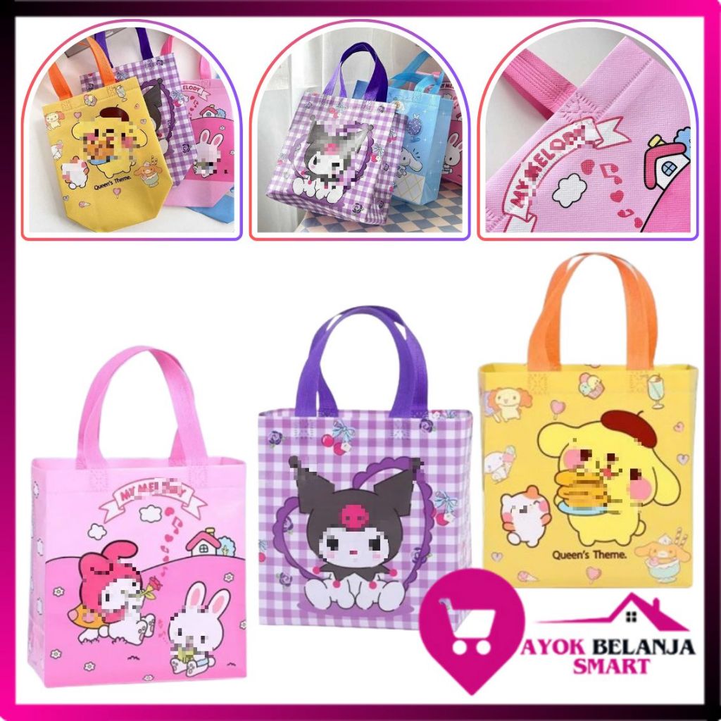 

ABS Goodie Bag Tas kado ulang Tahun karakter Animals Paper Bag kantong anak Motif Kartun Tas Hampers waterproof Souvenir Ulang tahun