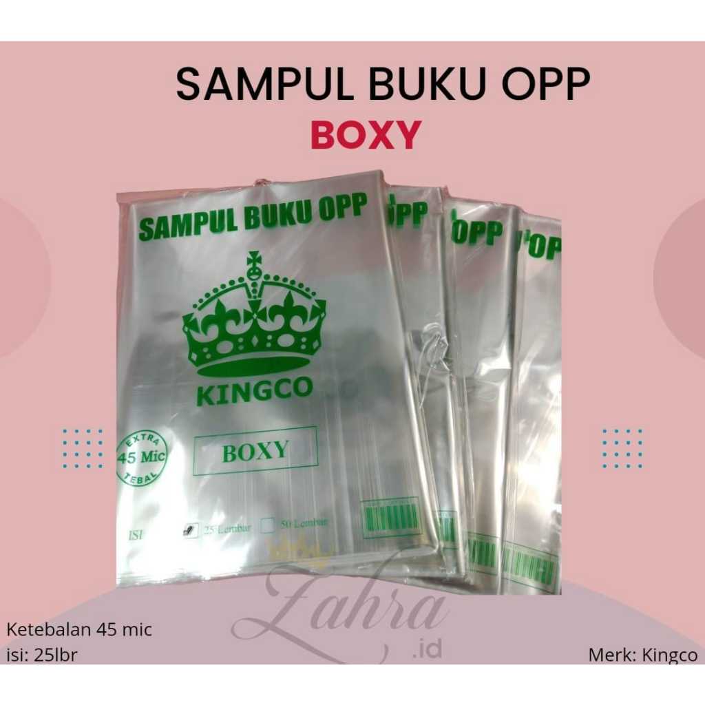 

Sampul Plastik Buku Tulis | Ukuran Boxy