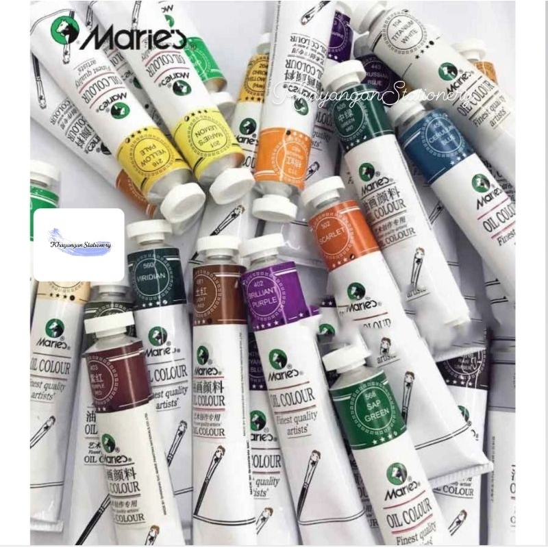 

Cat Minyak Maries 50ml/170ml Oil Colour Paint (Part 2/5)-KhayanganStationery