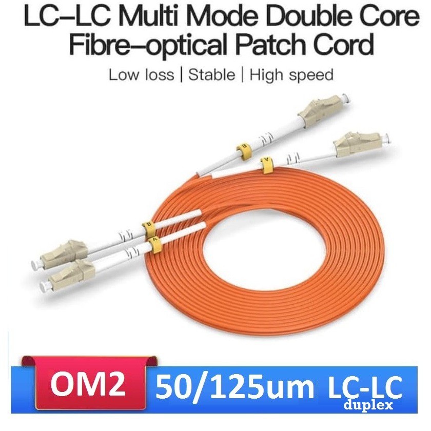 Patchcord LC-LC Multimode OM2 50/125um Duplex, 50 meter