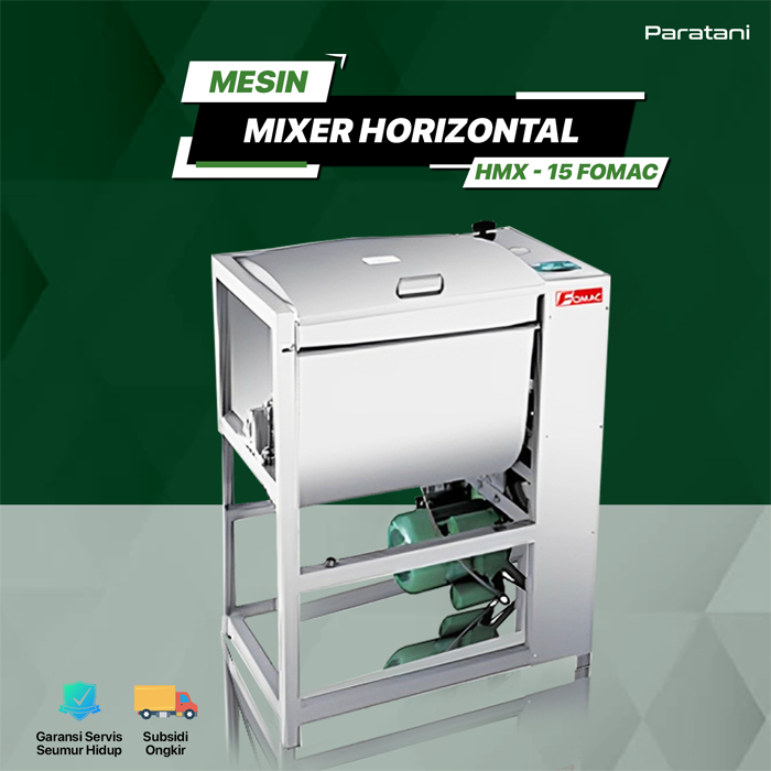 Horizontal Dough Mixer Mesin Pengaduk Adonan Mie HMX-15 Fomac