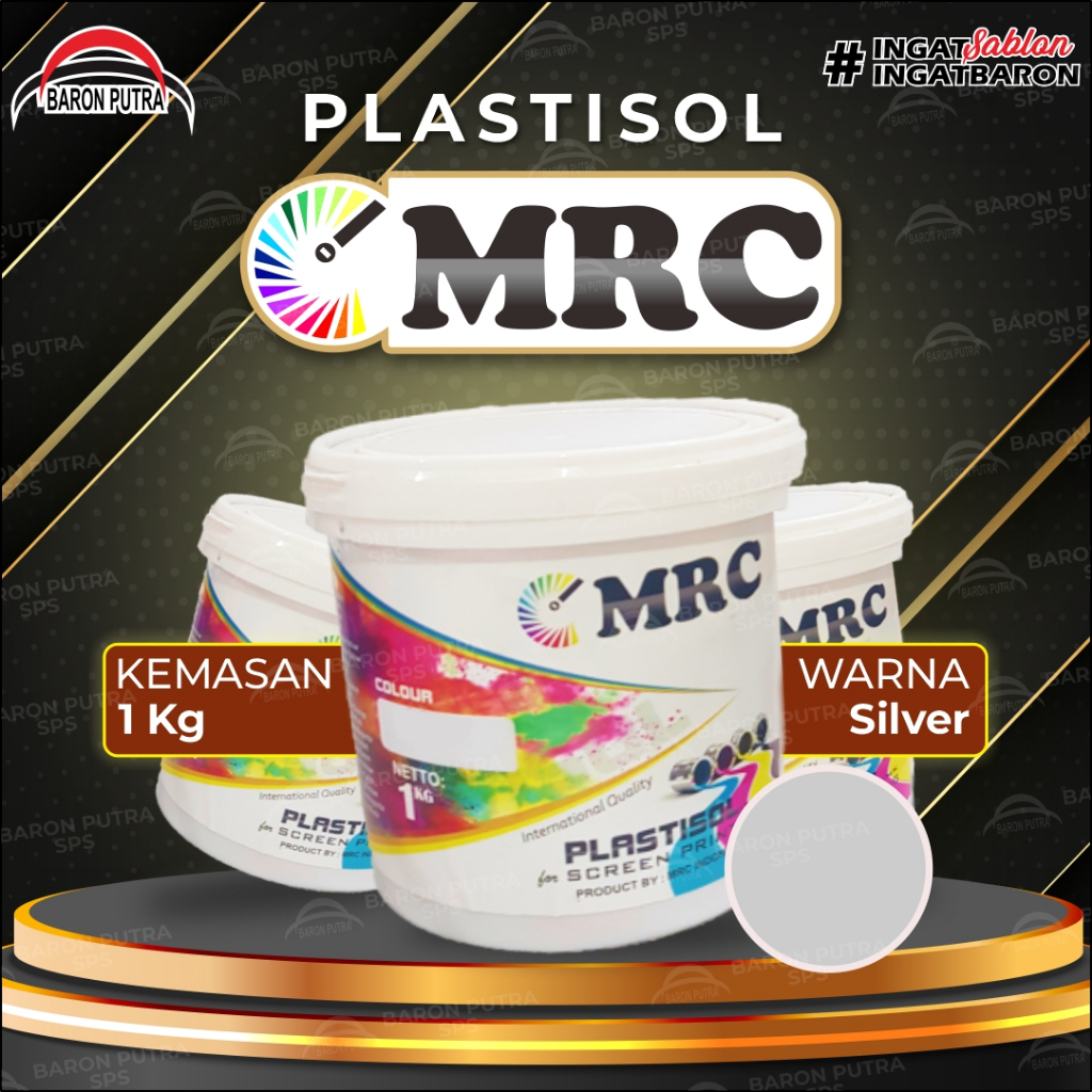 

PLASTISOL MRC SILVER 1KG CAN