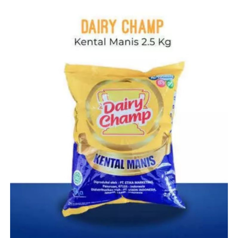 

Susu kental manis Dairy champ isi 2,5 kg