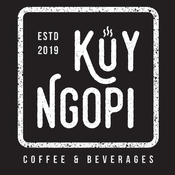 custom cutting sticker kuy ngopi coffee shop