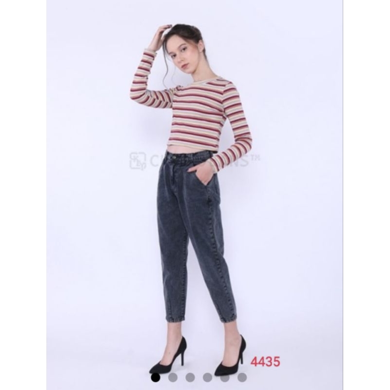 Celana boyfriend Ckey jeans 4435