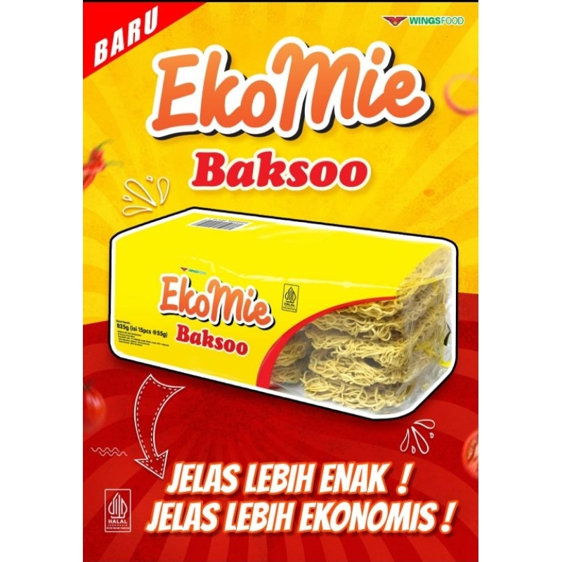 

EKOMIE BAKSOO 825 gr isi 15 pcs