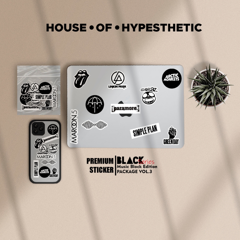 

Sticker Hypebeast and Aesthetic Hypesthetic Waterprooft untuk Case Hp, Laptop, dsb || MUSIC BLACK V3