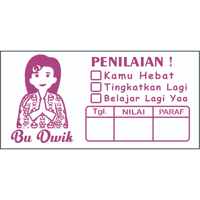 

YUH Stempel Nilai Guru / Penilaian / Koreksi / Checked / Reward BISA CUSTOM