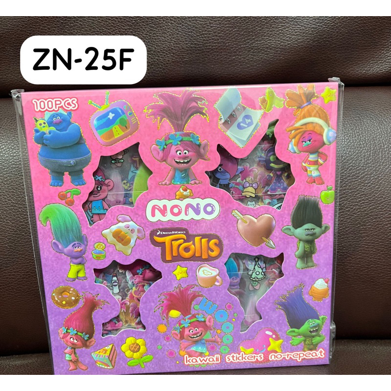 

( LLM ) TROLLS Sticker Box NONO / MOMO 2D Dekorasi Anak