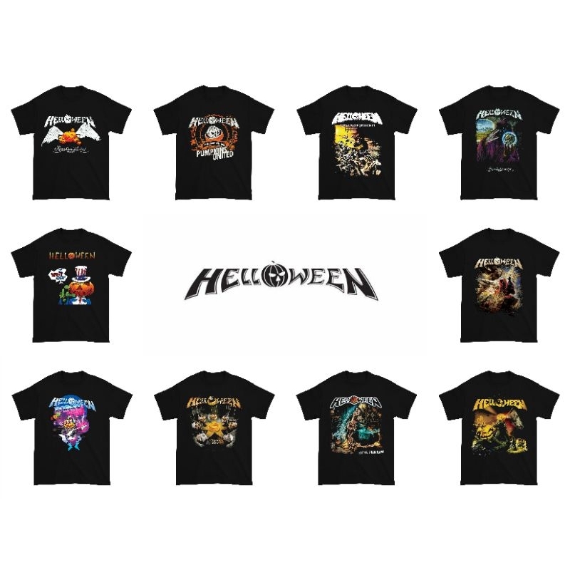 Kaos Helloween Band Music / Baju Helloween Band Musik / Kaos Band Helloween Music / Baju Band Hellow
