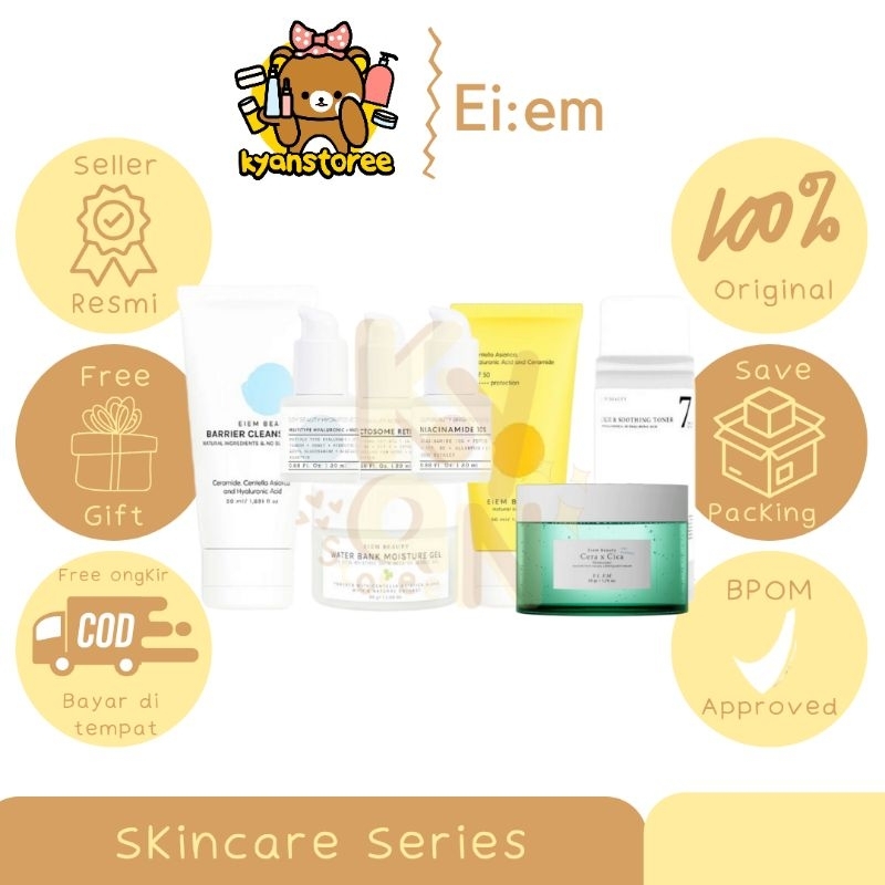 SERUM EIEM BEAUTY / MOISTURIZER EIEM / TONER EIEM/ BARRIER CLEANSE/ EIEM BEAUTY CERAMILD MICELLAR