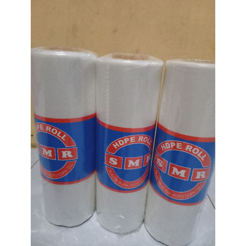 

plastik hd roll buah, sayuran dan fotocopy(gulung kecil)