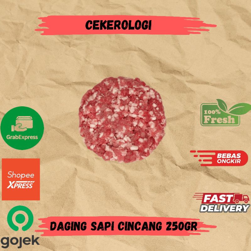 

Daging Sapi Cincang 250gr / Daging Sapi Cincang / Daging Sapi Cincang Fresh Berkualitas / JABODETABEK / Daging Sapi / Sapi