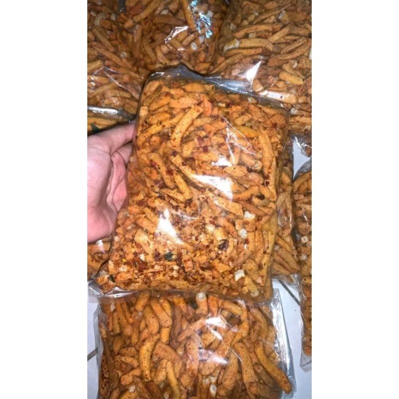 

basreng pedas stick daun jeruk khas Bogor
