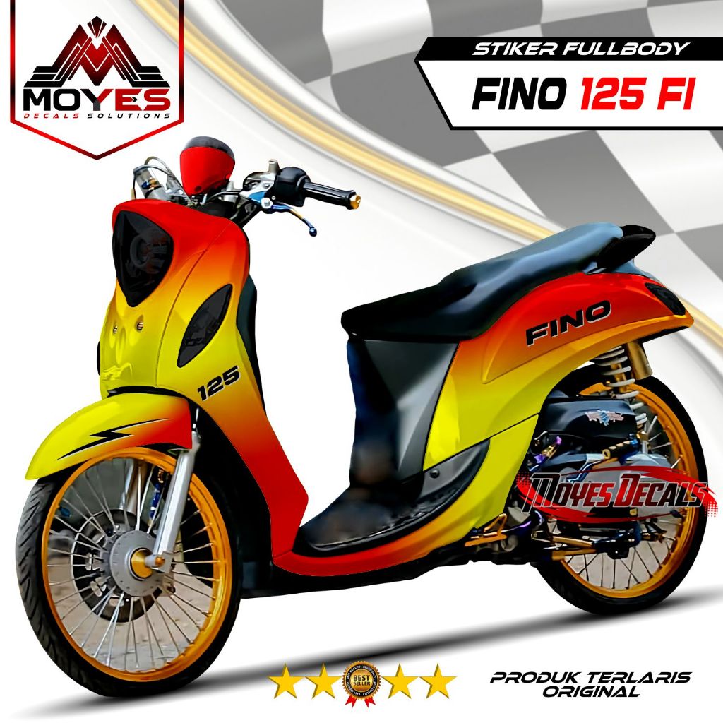 Terbaru - Stiker Decal Motor FINO 125 FI Grande Fremium Fullbody Stiker Fullbody Yamaha New Fino 125