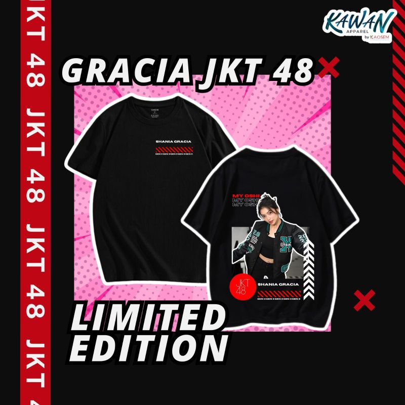Kaos Gracia/ Kaos JKT 48/ Kaos Oshi/ JKT 48/ Garcia JKT 48
