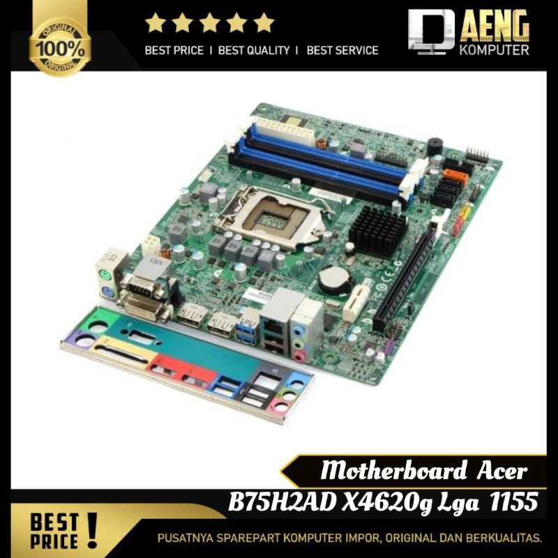 Motherboard Mainboard Mobo Pc Merk Acer Pc mini B75H2-AD Socket 1155 support ivy Murah