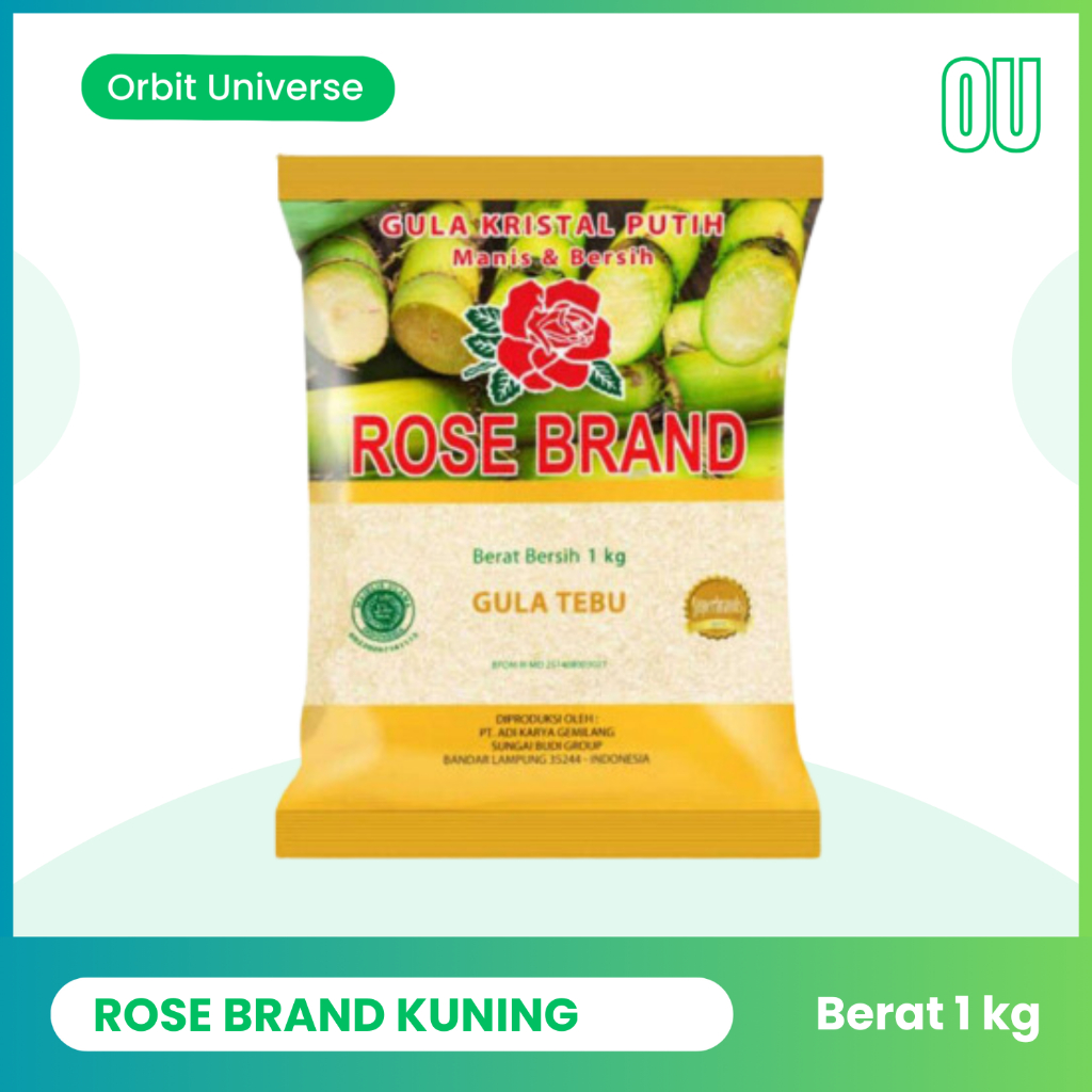 

OU | ROSE BRAND Gula Pasir Tebu Kuning 1 kg