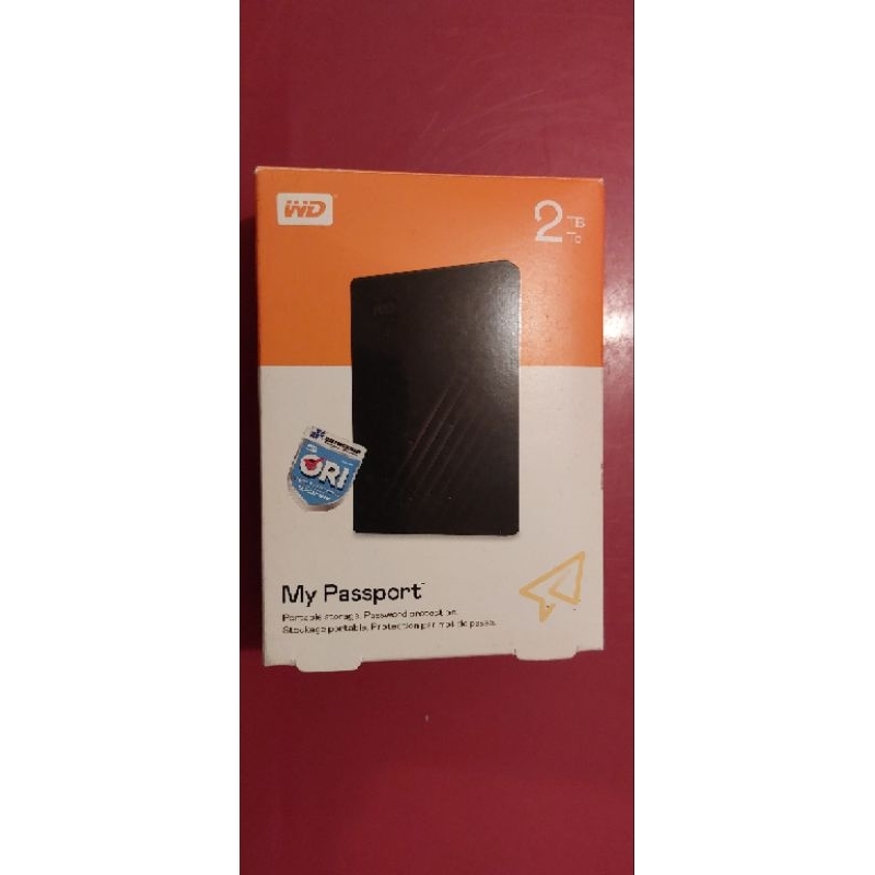 WD My Passport Hard Disk External 2TB Second/Preloved