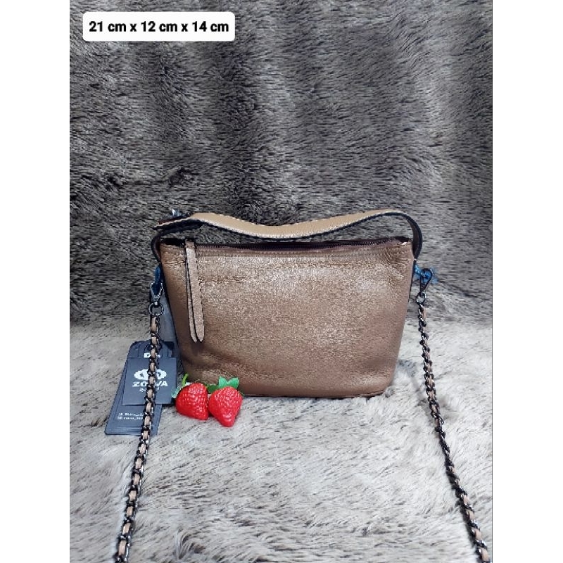 TAS ZOEVA ORIGINAL  PRINCES ( full kulit sapi )