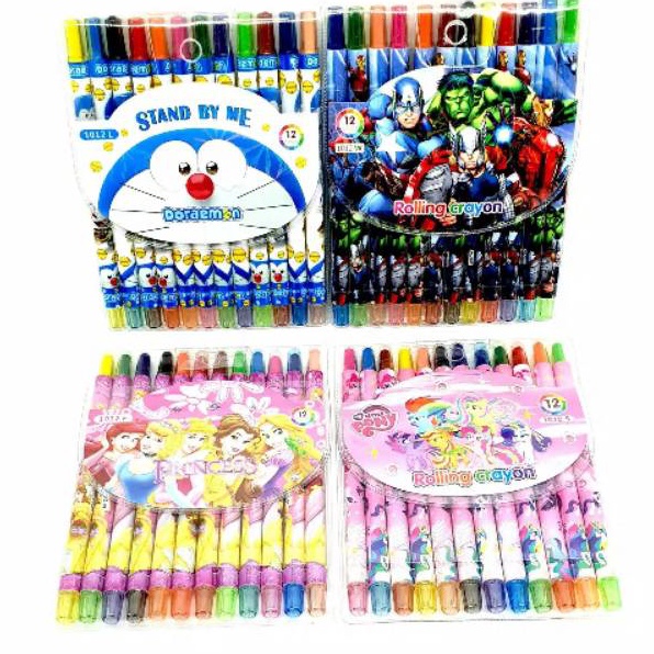 

Harga Puas Krayon putar karakter 12 warna twist crayon fancy oil pastel