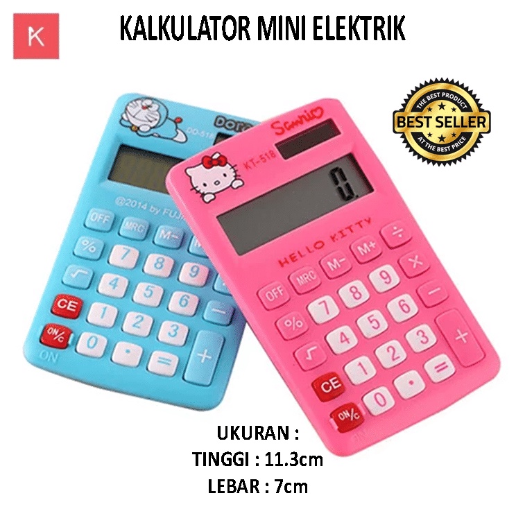 

Super Stok ANG KALKULATOR MINI KARAKTER 12DIGIT DD51812 CALCULATOR DIGITAL
