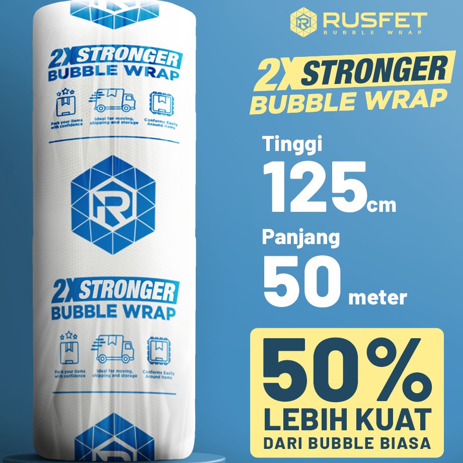 

Garansi Sampai BUBBLE WRAP ROLL 125CM X 5M BENING SUPER STRONG RUSFET