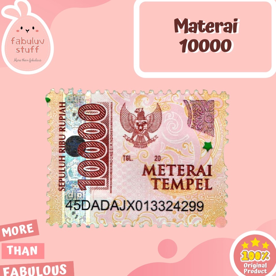 

Get Surprise ATK Materai Rp1 Asli Materei 1