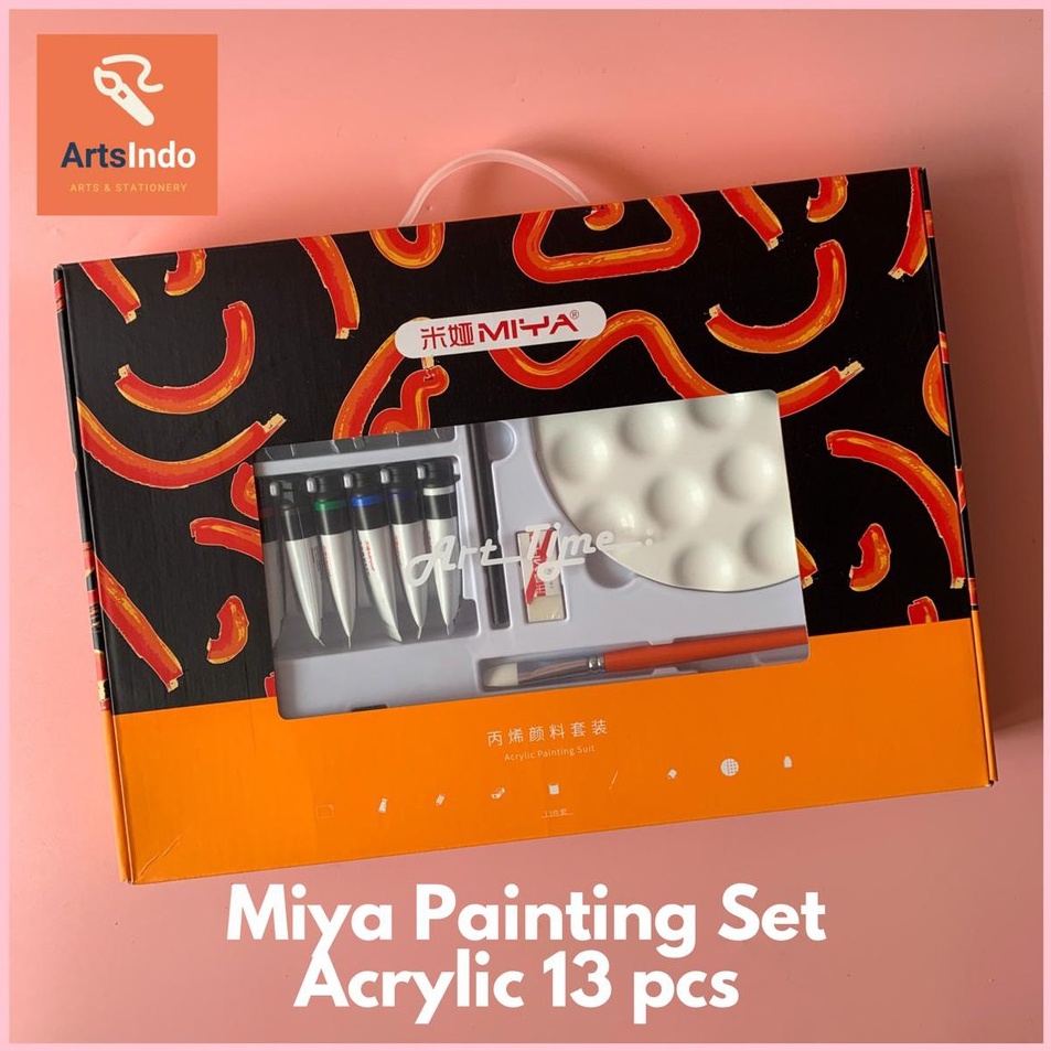 

Super Shipment Miya Painting Set Acrylic 13 pcs