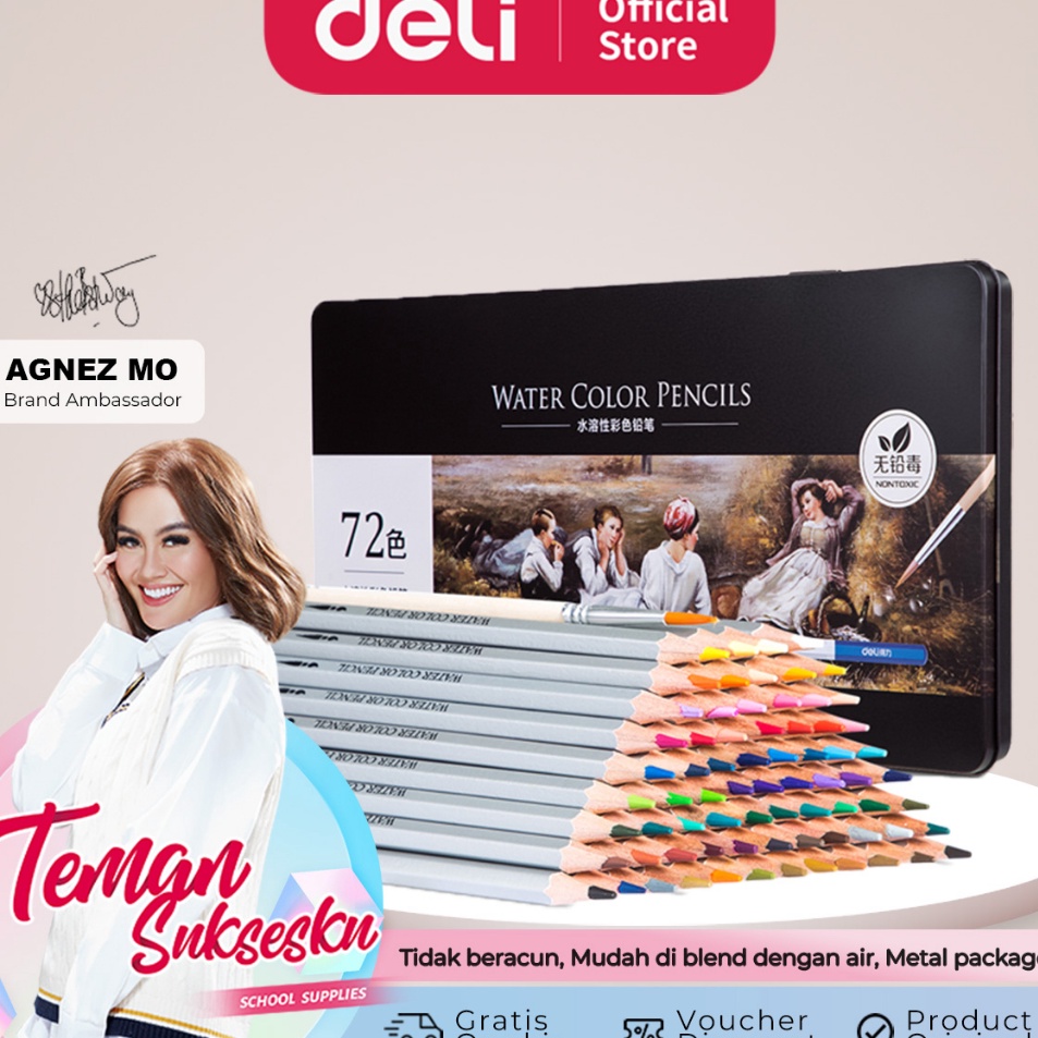 

Obral Murah Deli Pensil Warna 24364872 WARNA tidak beracun dapat dicuci dan teknologi hybrid 6521