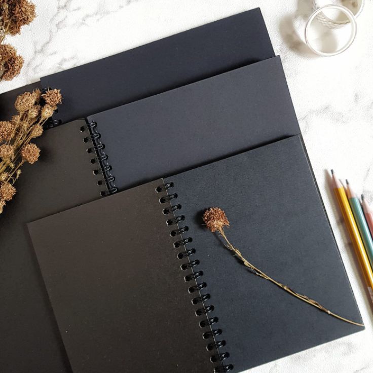 

Grosir NOTEBOOK BLACK PAPER SKETCHBOOK HITAM BUKU SKETSA HITAM NOTEBOOK POLOS NOTE BOOK HITAM