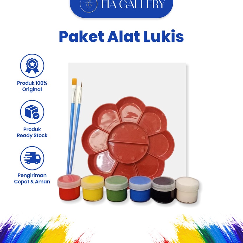 

Ready Siap Kirim Alat Lukis Anak Lengkap 1 Set 2x2 cm Peralatan Melukis Kuas Cat Air Minyak Warna Watercolor Palet Kuas Painting Brush Kanvas Canvas 2 x 2 cm Paint Art Acrylic Akrilik