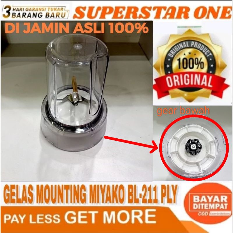 Gelas bumbu Blender Miyako BL-211 PLY gelas bumbu miyako