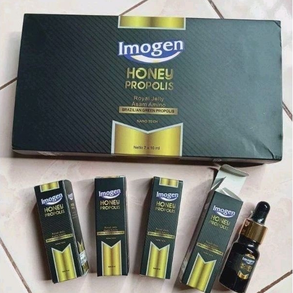 IMOGEN HONEY PROPOLIS ORIGINAL (1 BOX ISI 7 BOTOL) SOLUSI UNTUK 46  JENIS PENYAKIT