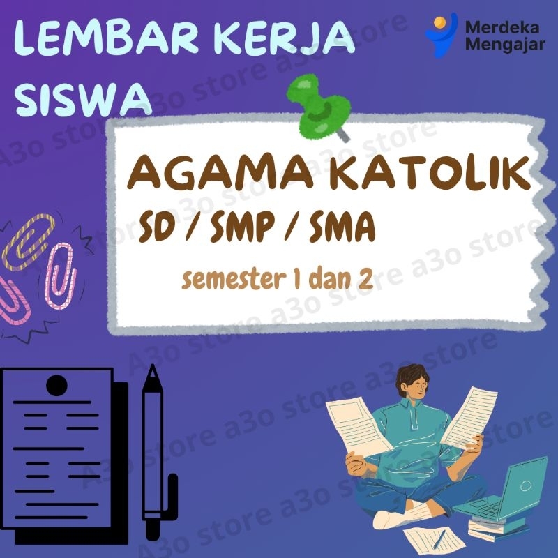 lembar kerja siswa agama Katolik sd smp sma lkpd